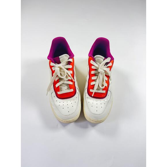 Nike Air Force 1 Low White Orange Purple Size 7 VTG Retro Classic Sneaker - Picture 1 of 5